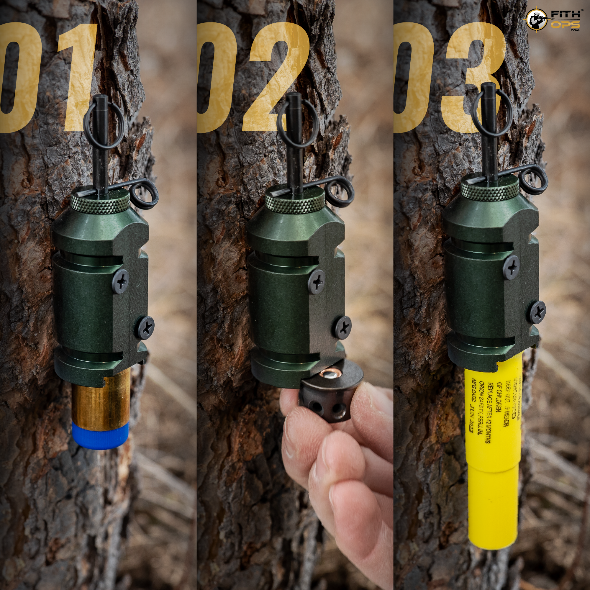 12g trip alarm with three different loading options