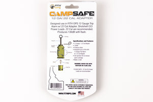 Back of the new packaging with a diagram of perimeter trip alarm and 22 adapter for outdoor security - Thumbnail Image