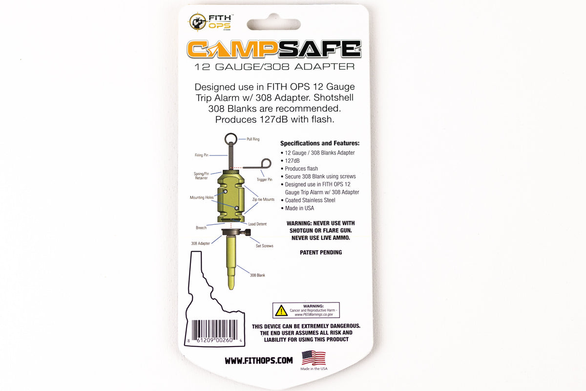 [308 Blank Adapter - Fith Ops Perimeter Camp Safe Trip Alarm]]
