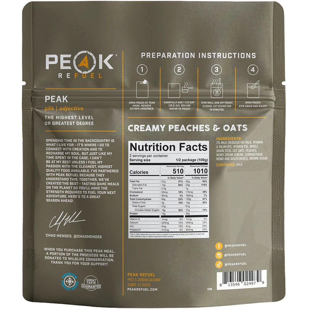 [Peak Refuel Creamy Peaches and Oats]]
