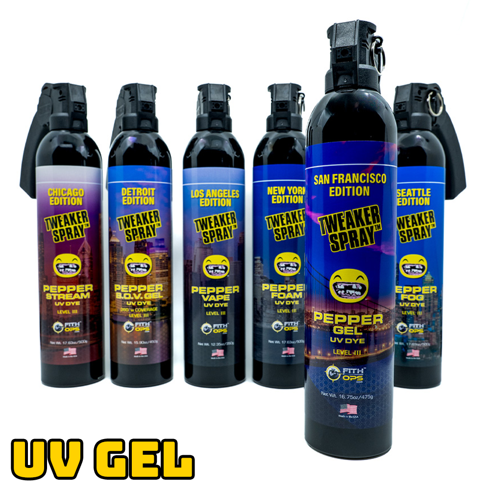 San Francisco Pepper Gel Tweaker Spray™ (16.75 oz) with UV Dye Fith Ops