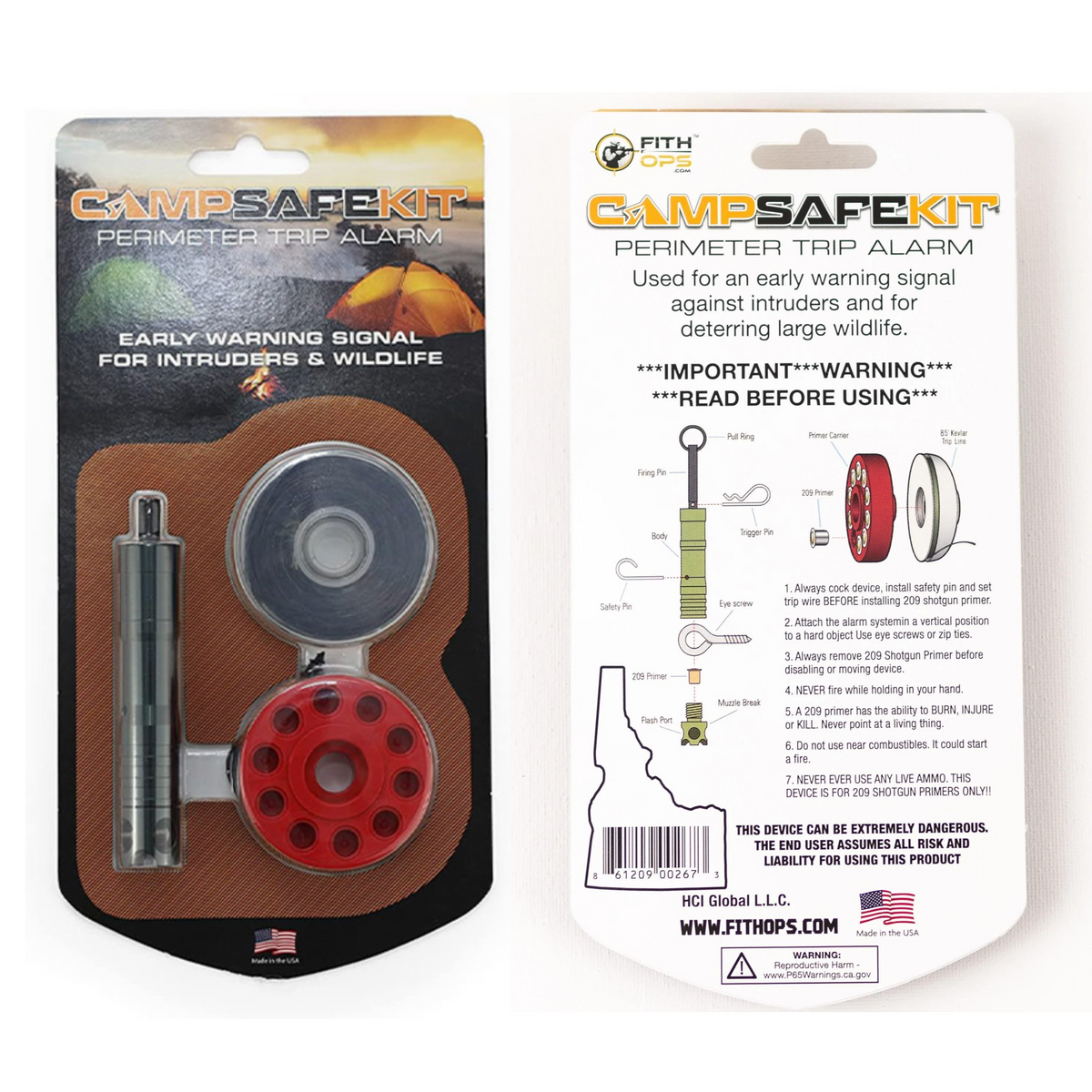 Fith Ops Fith Ops™ Perimeter Camp Safe™ (209 Primer Only) Trip Alarm Kit - 209
