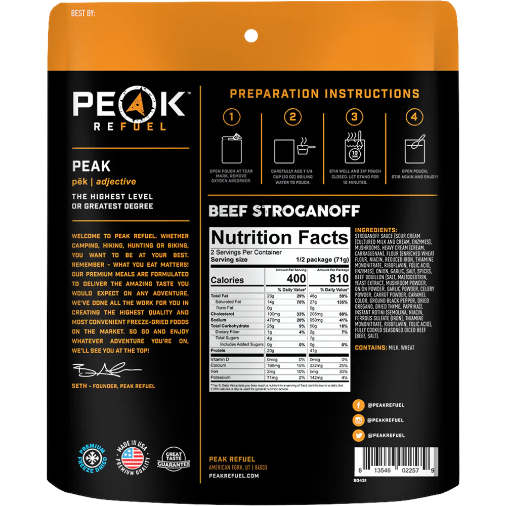 [Peak Refuel Beef Stroganoff]]