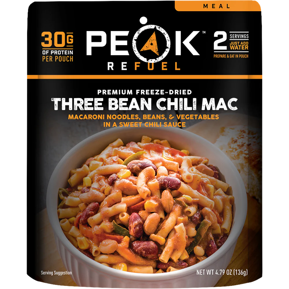 [Peak Refuel Three Bean Chili Mac]]