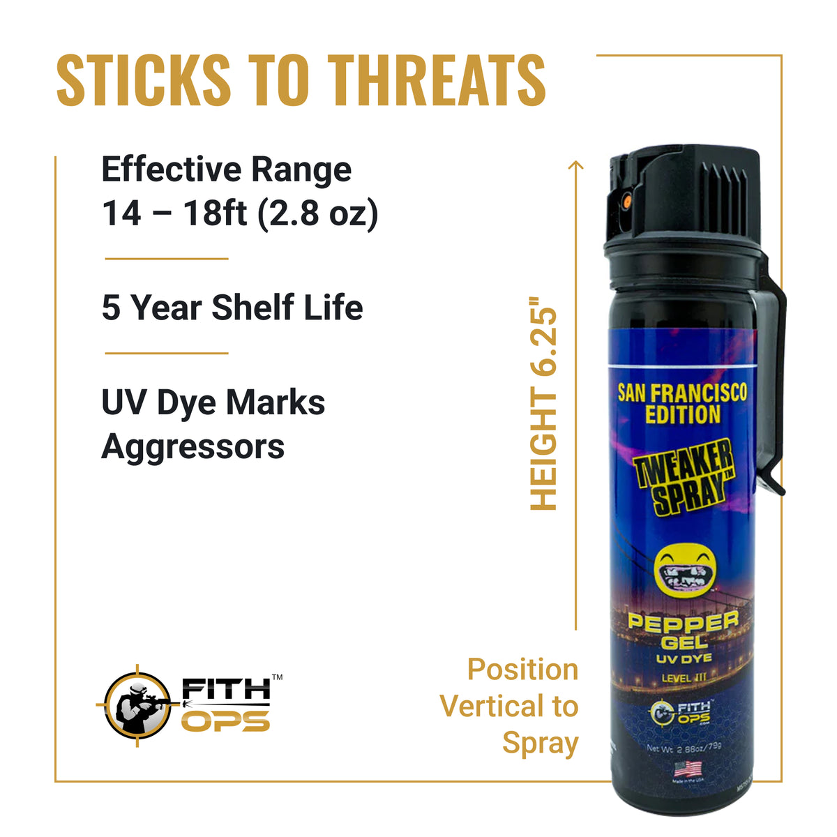 [San Franciscio Tweaker UV Dye Pepper Gel Specs]]