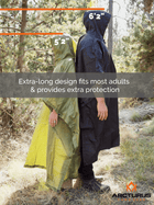Arcturus Waterproof Rain Poncho - Black - Thumbnail Image