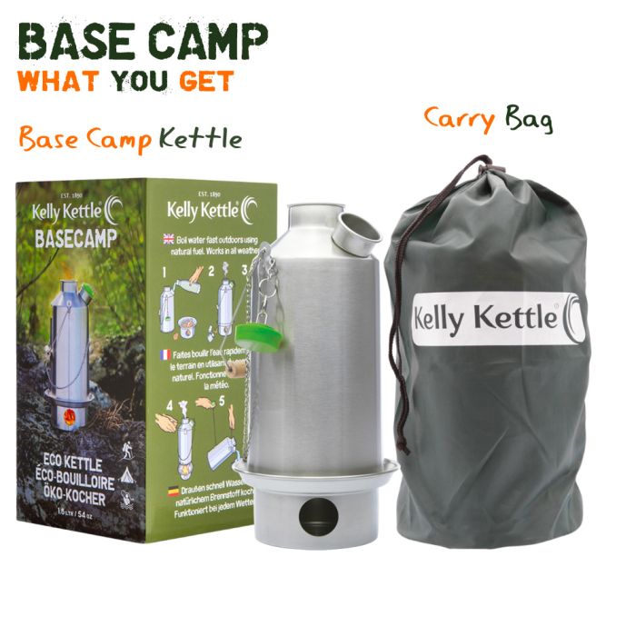 Kelly Kettle Base Camp 54 fl.oz (Stainless Steel)