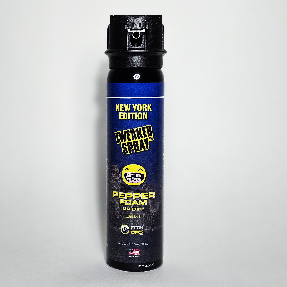 Fith Ops™ Tweaker Pepper Spray™ New York Edition Pepper Foam UV Dy