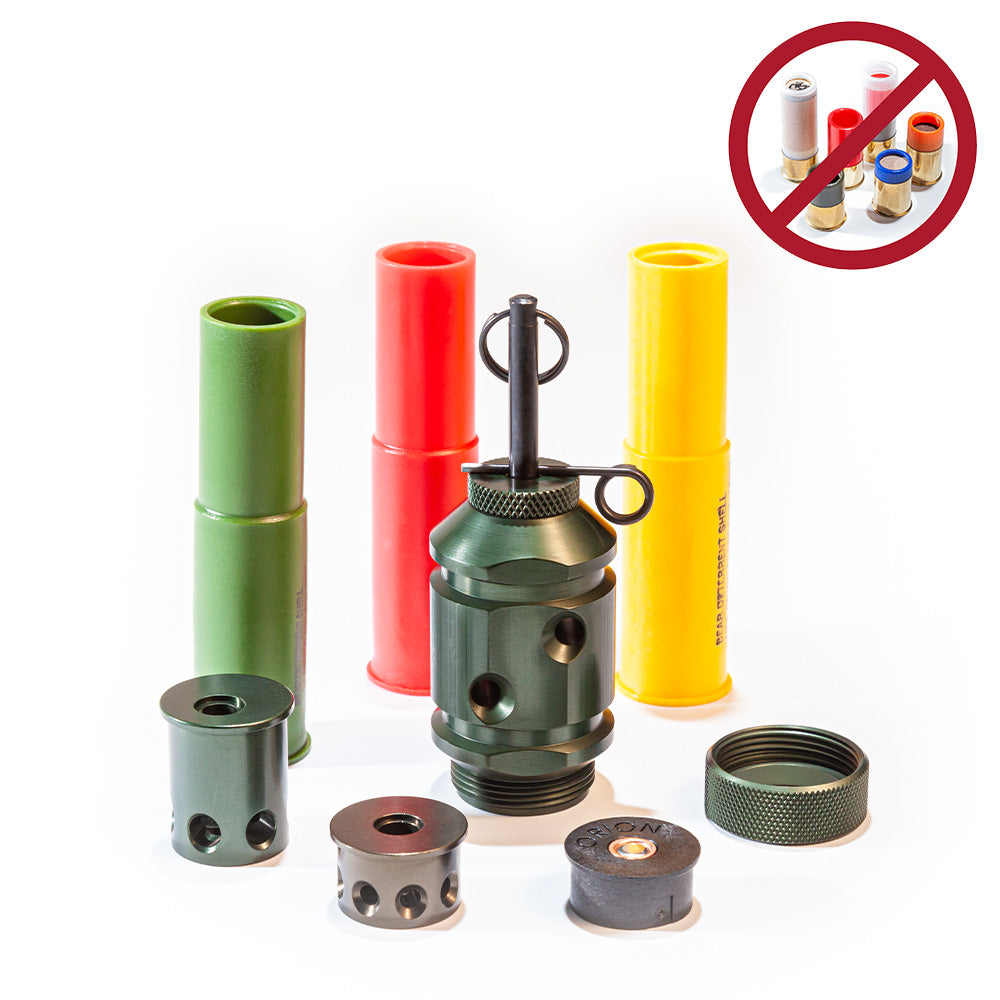 Gen 4 Perimeter Trip Alarm with Orion Shells and Fith Ops Adapters Do Not Use Brass Hull Shells