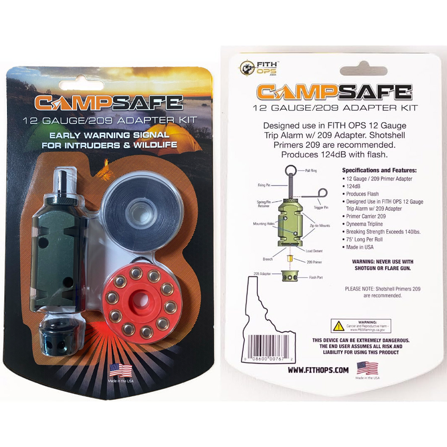 thumbnail image 2 of RTMGOB Perimeter Trip Alarm, Camp Safe 12 Gauge Camping Trip Wire Alarm Early Warning Security System Accessories For Camping And Property 2 of 12